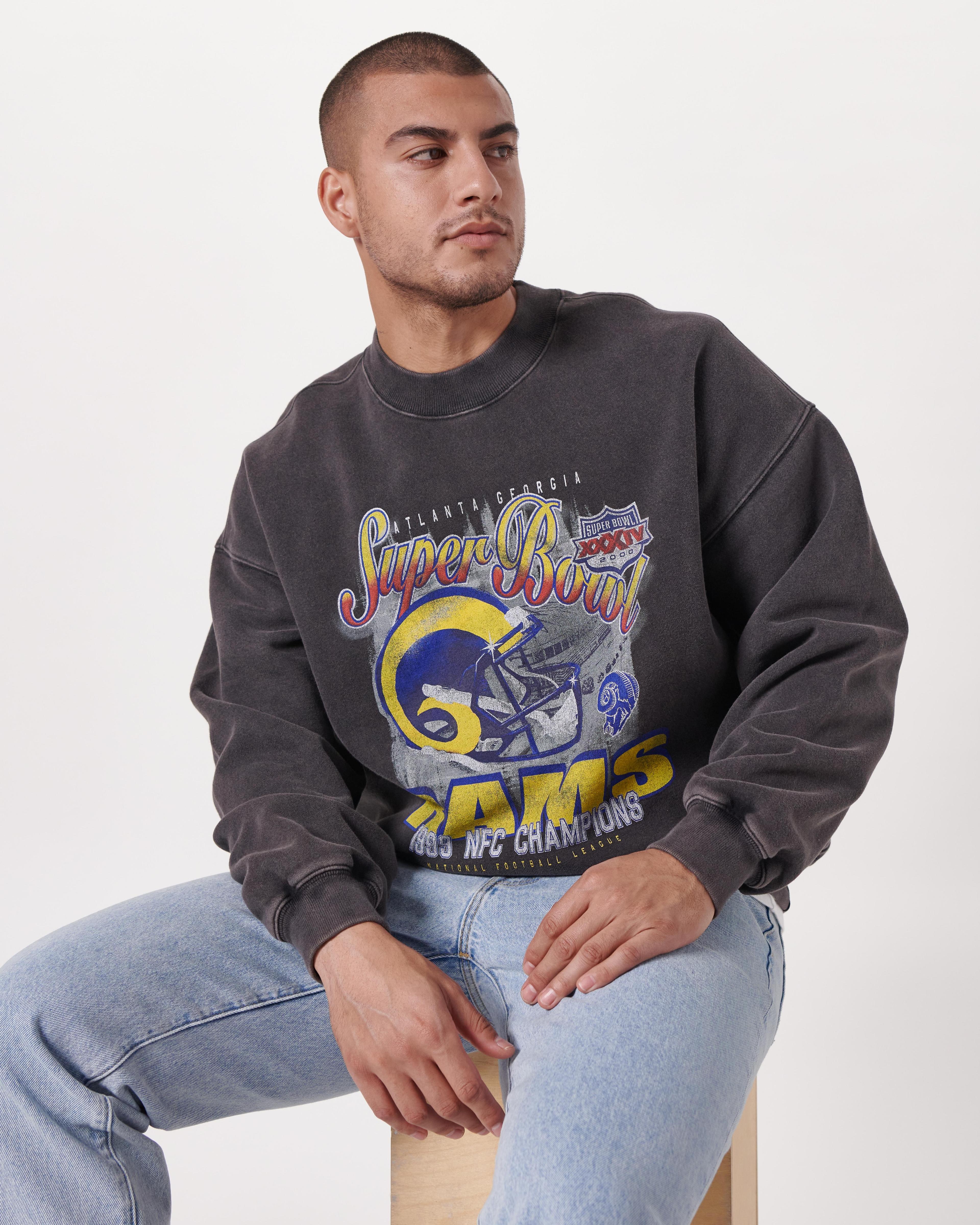 Vintage Super Bowl Graphic Crew Sweatshirt Product Image