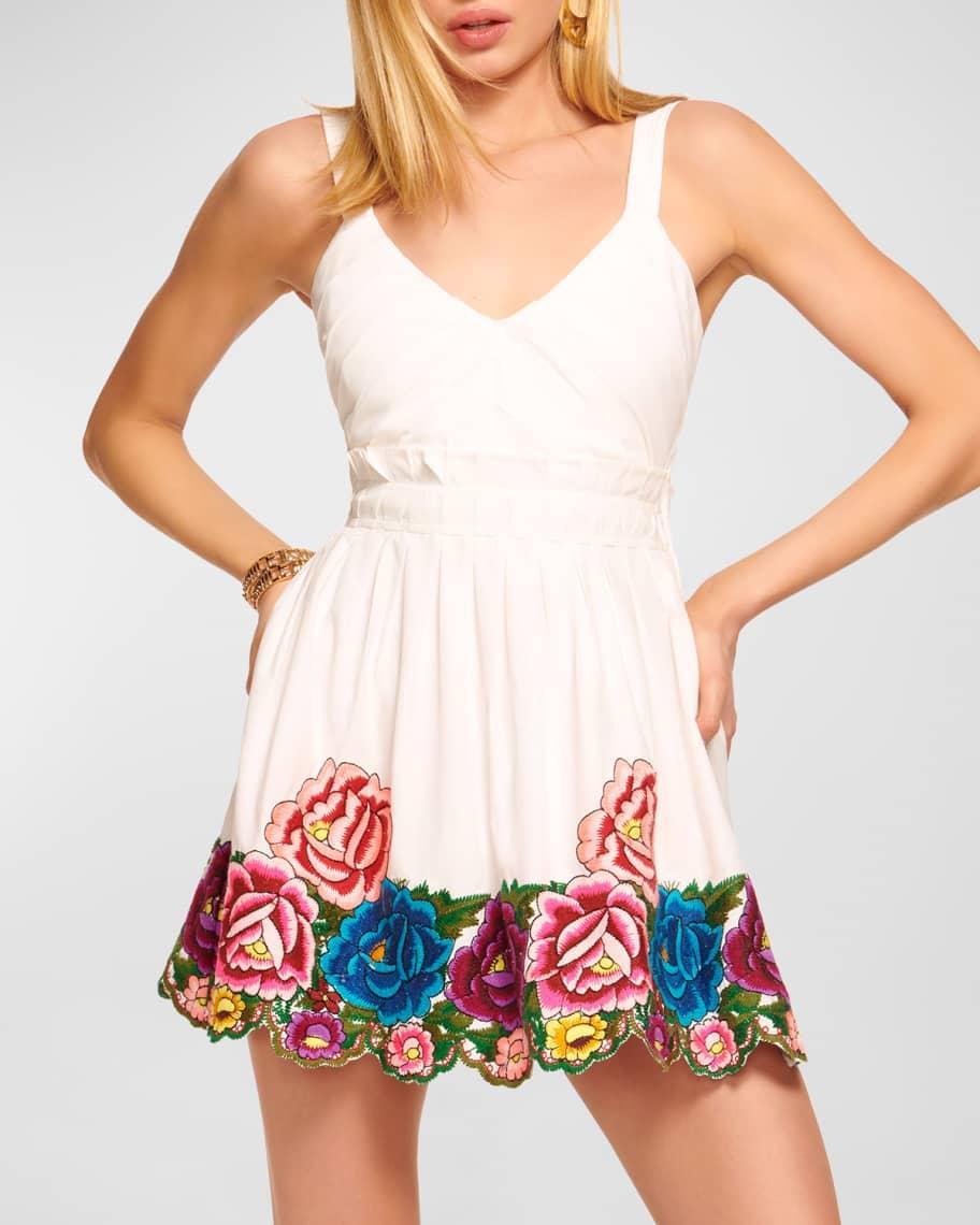 Marian Floral Embroidered Mini Dress Product Image