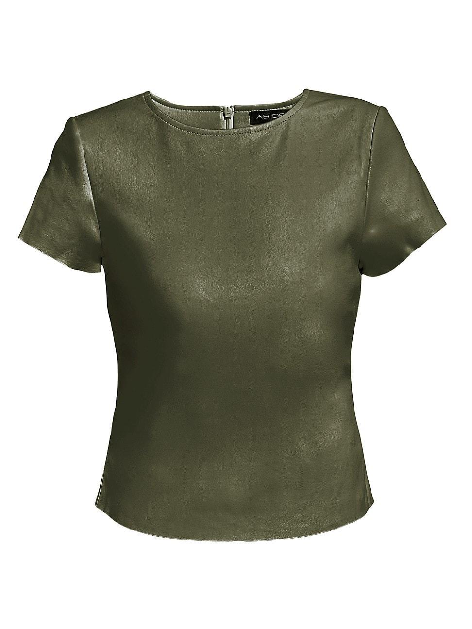 Womens Brando Stretch Leather Tee Product Image