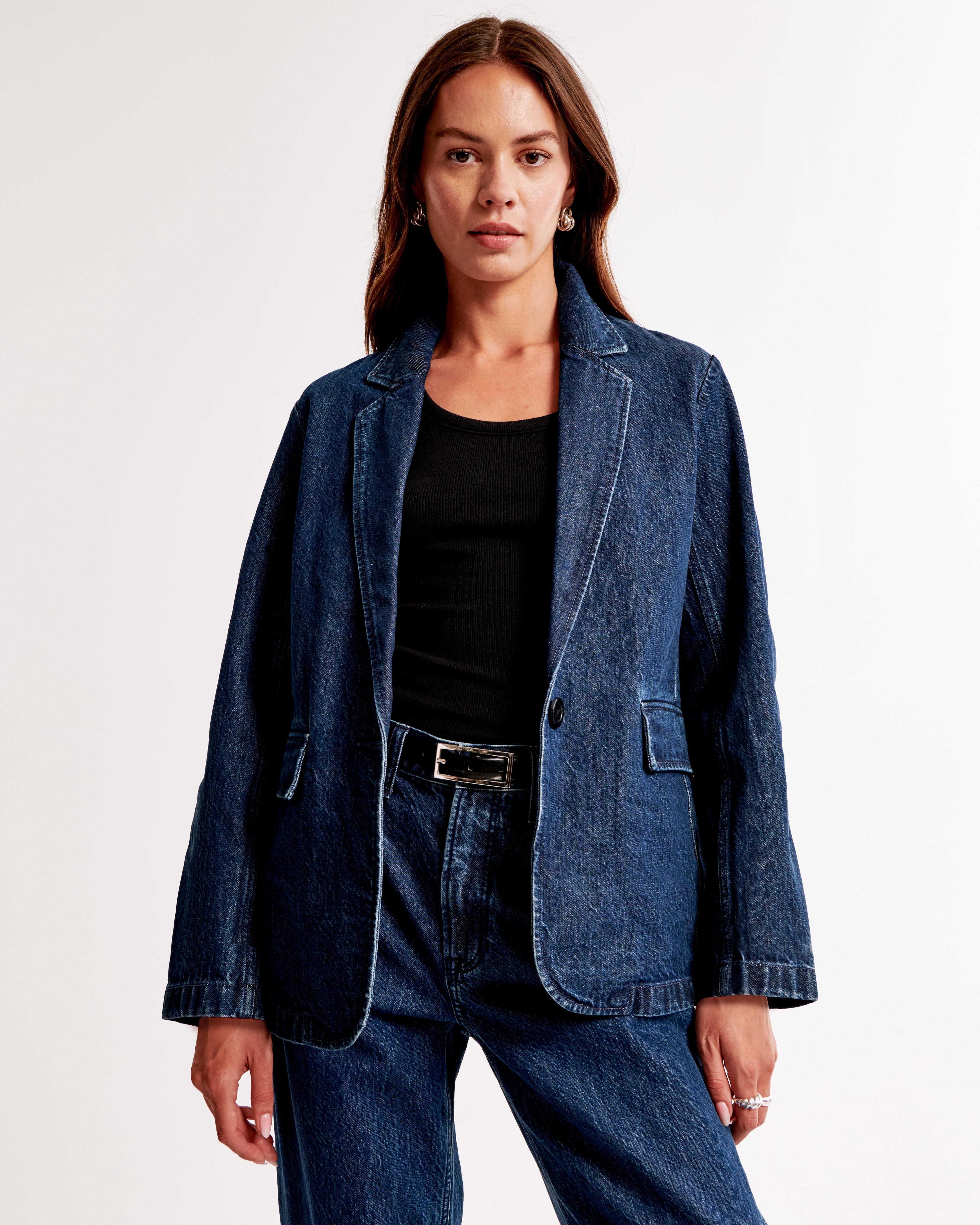 Classic Denim Blazer Product Image