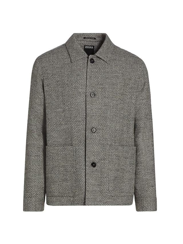 Mens Wool-Blend Boucl Chore Jacket Product Image