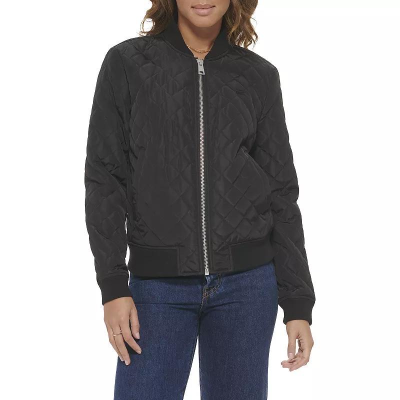 Womens Levis Diamond Quilted Bomber Jacket Product Image