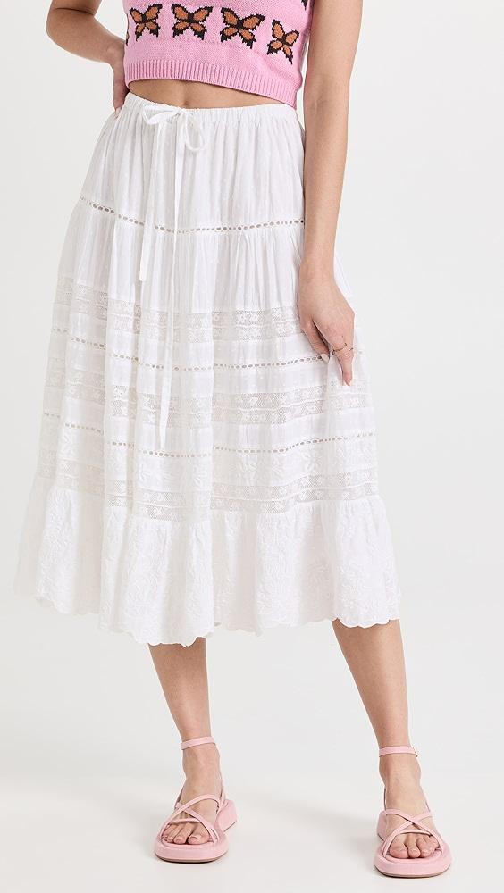 LoveShackFancy Donna Skirt | Shopbop Product Image