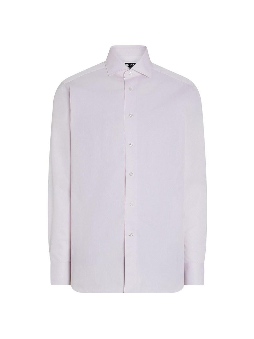 Mens Micro Striped Centoventimila Cotton Shirt Product Image