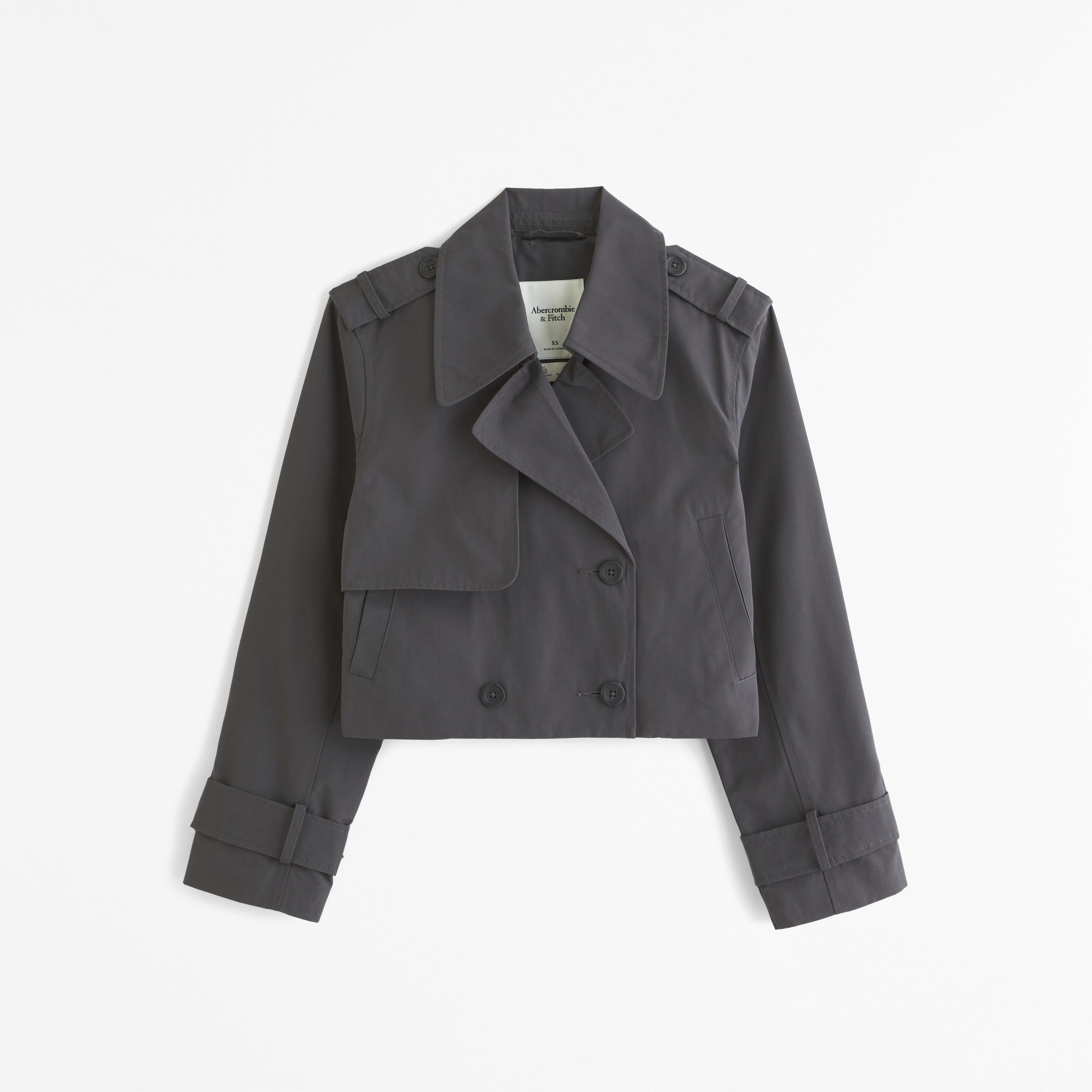 Cropped Trench Coat Product Image