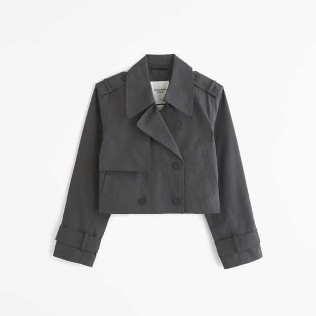 Cropped Trench Coat Product Image