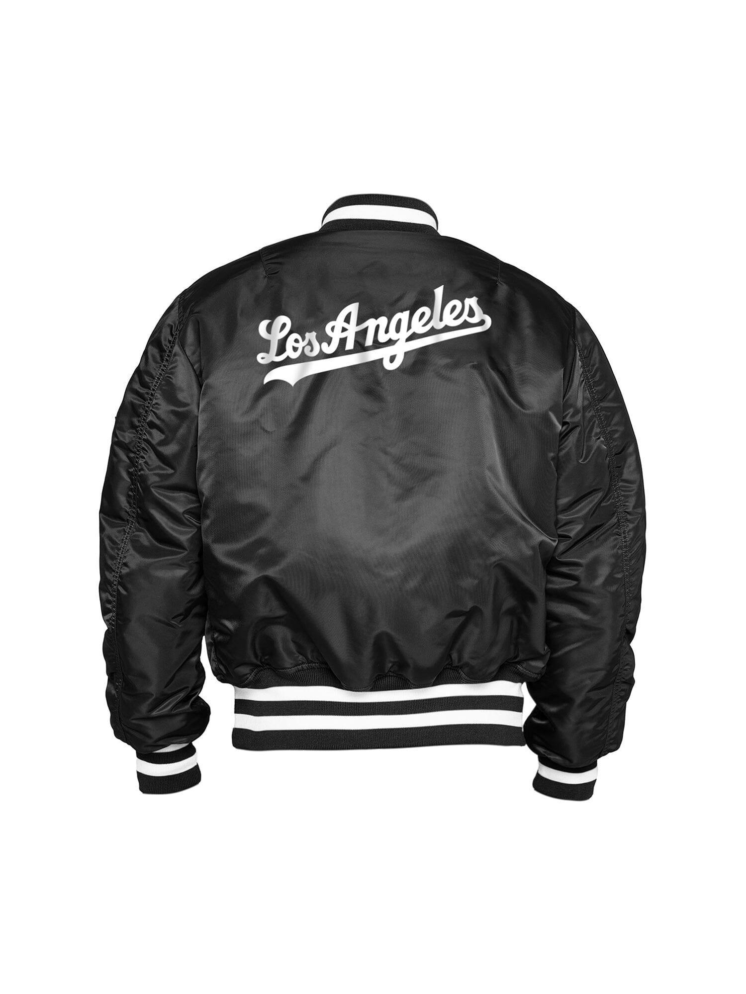 LOS ANGELES DODGERS X ALPHA X NEW ERA MA-1 BOMBER JACKET Product Image