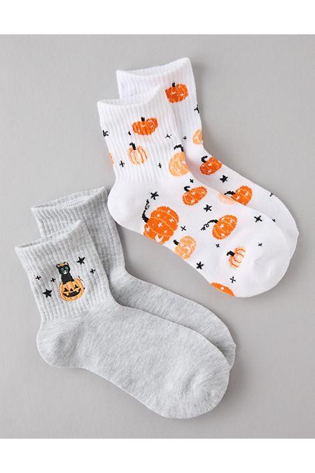 AE Trick or Treat Boyfriend Socks 2-Pack Women's Product Image