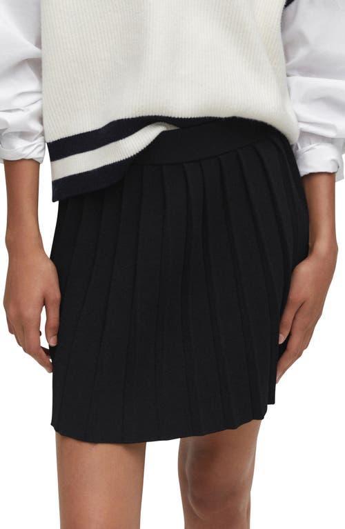 MANGO Pleated Knit Miniskirt Product Image