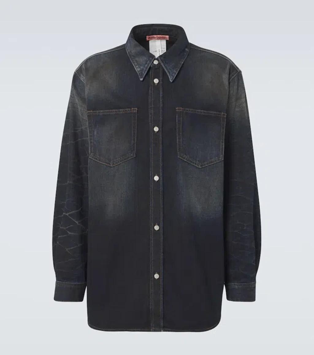 ACNE STUDIOS Karto Darkside Denim Shirt In Dark Blue Product Image