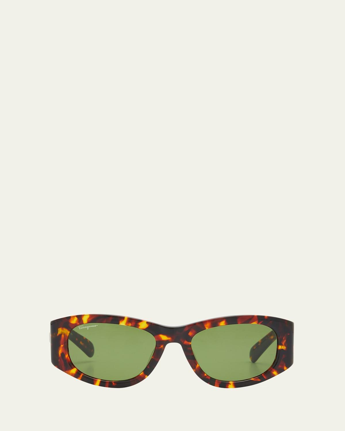 Gancini Round Acetate Sunglasses Product Image