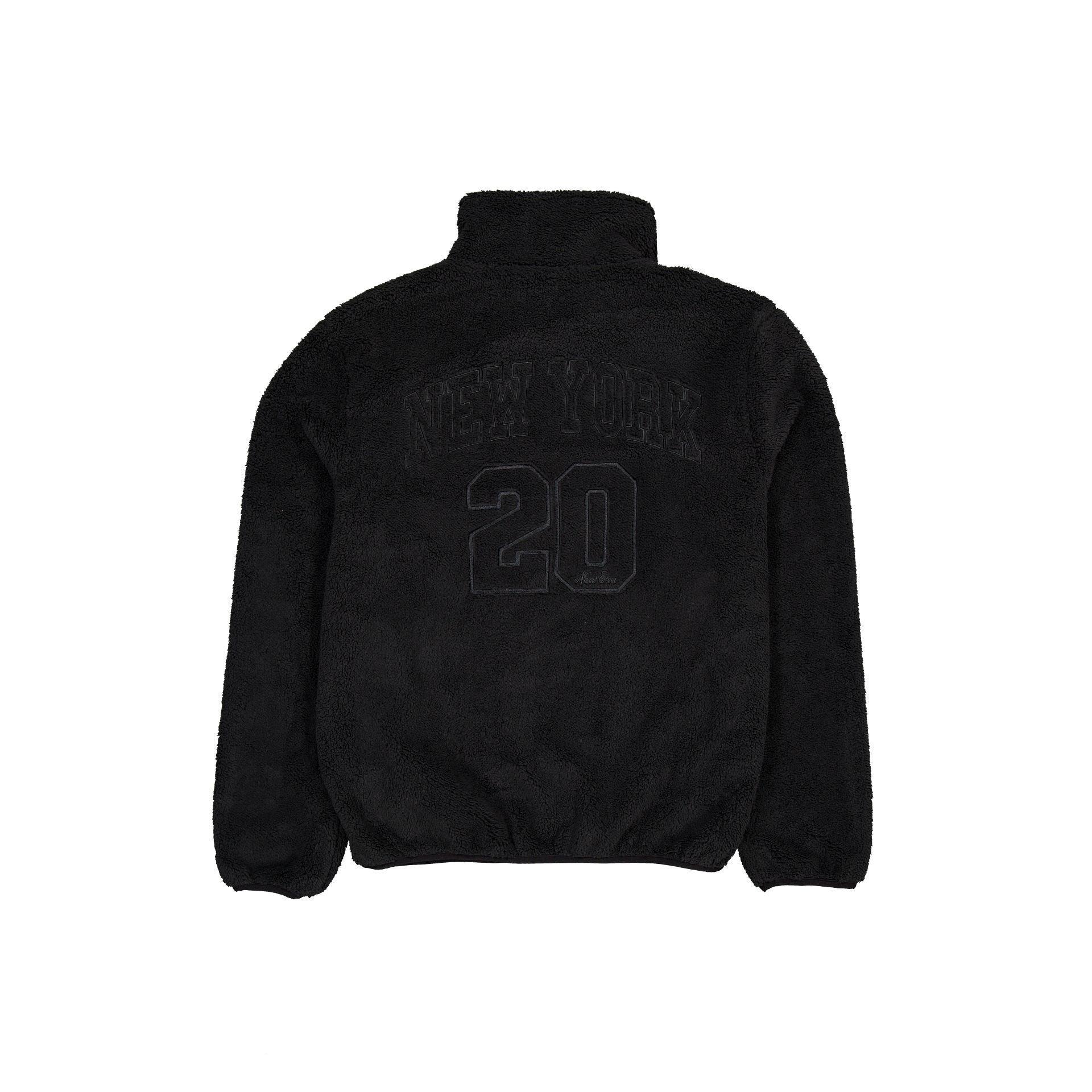 New Era Black Sherpa Jacket Male Product Image