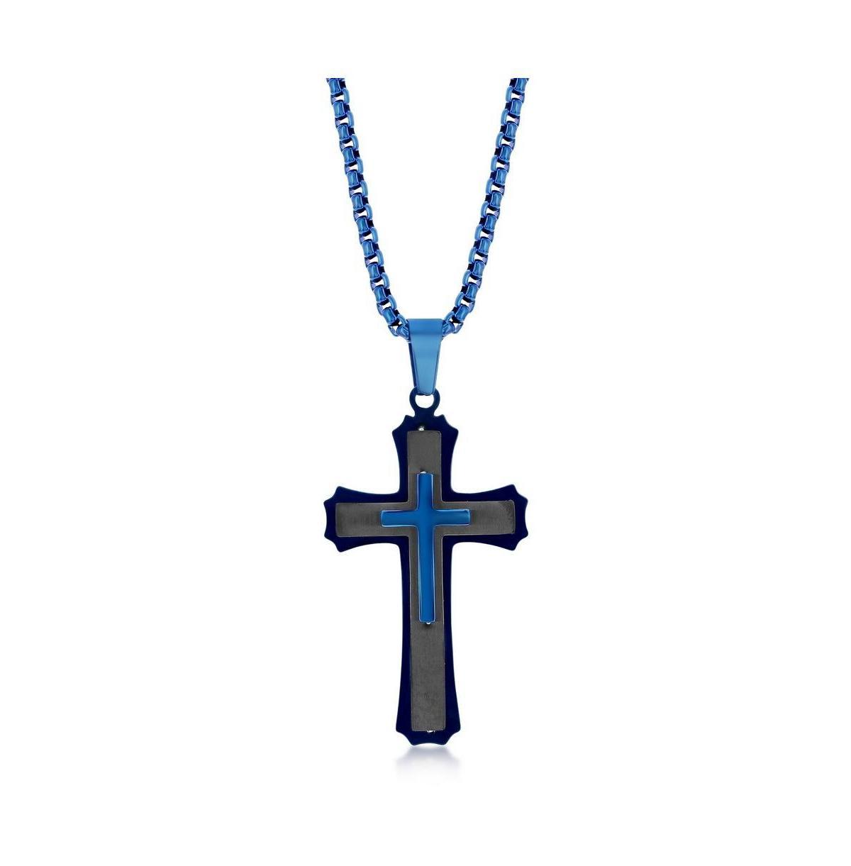 Stainless Steel 3D Cross Necklace Product Image