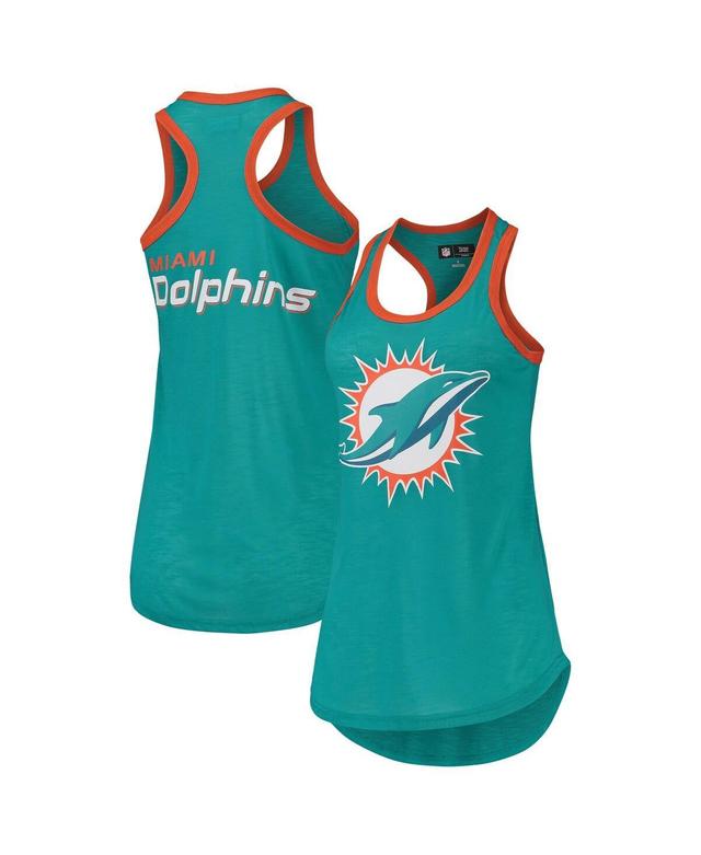 Womens G-III 4Her by Carl Banks Aqua Miami Dolphins Tater Tank Top Turquoise A Product Image