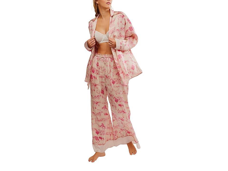 Free People Dreamy Days Pajama Set (Tea Combo) Women's Pajama Sets Product Image