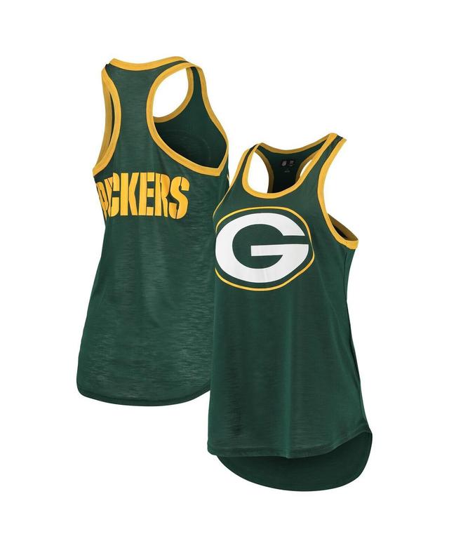 Women's G-III 4Her by Carl Banks Green Green Bay Packers Tater Burnout - Tank Top Product Image