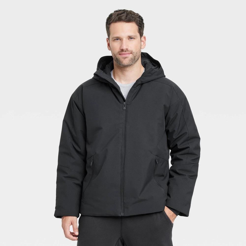 Mens Winter Jacket - All In Motion Black XS Product Image