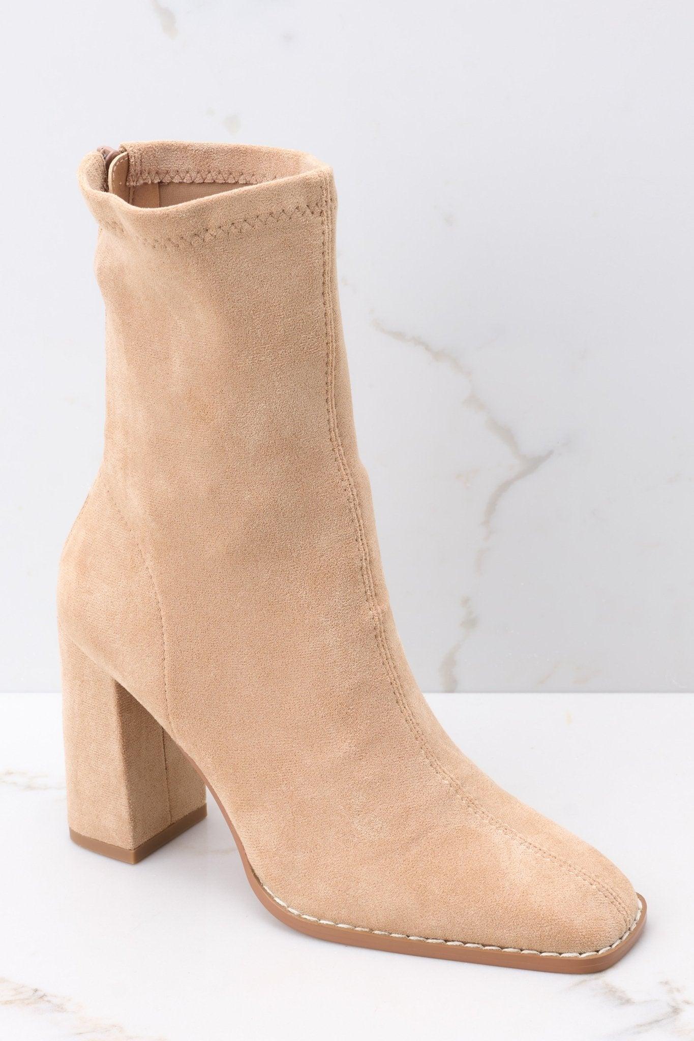 I Mean Love Tan Ankle Boot Product Image