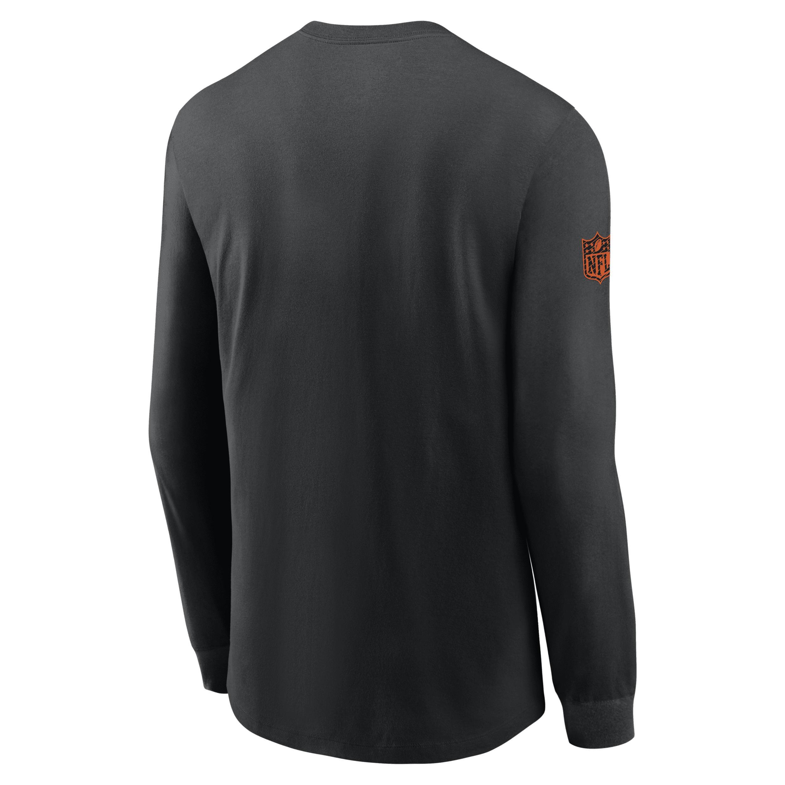 Nike Mens Black Cincinnati Bengals Sideline Performance Long Sleeve T-Shirt Product Image