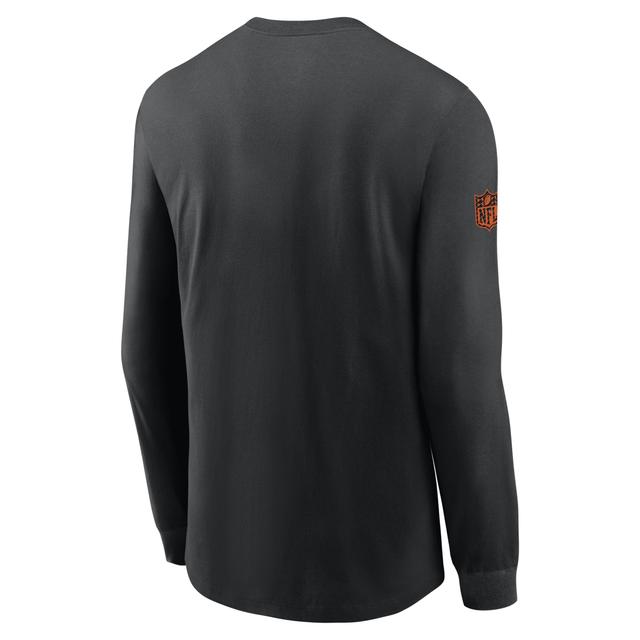 Cincinnati Bengals Sideline Team Issue Nike Men's Dri-FIT NFL Long-Sleeve T-Shirt Product Image