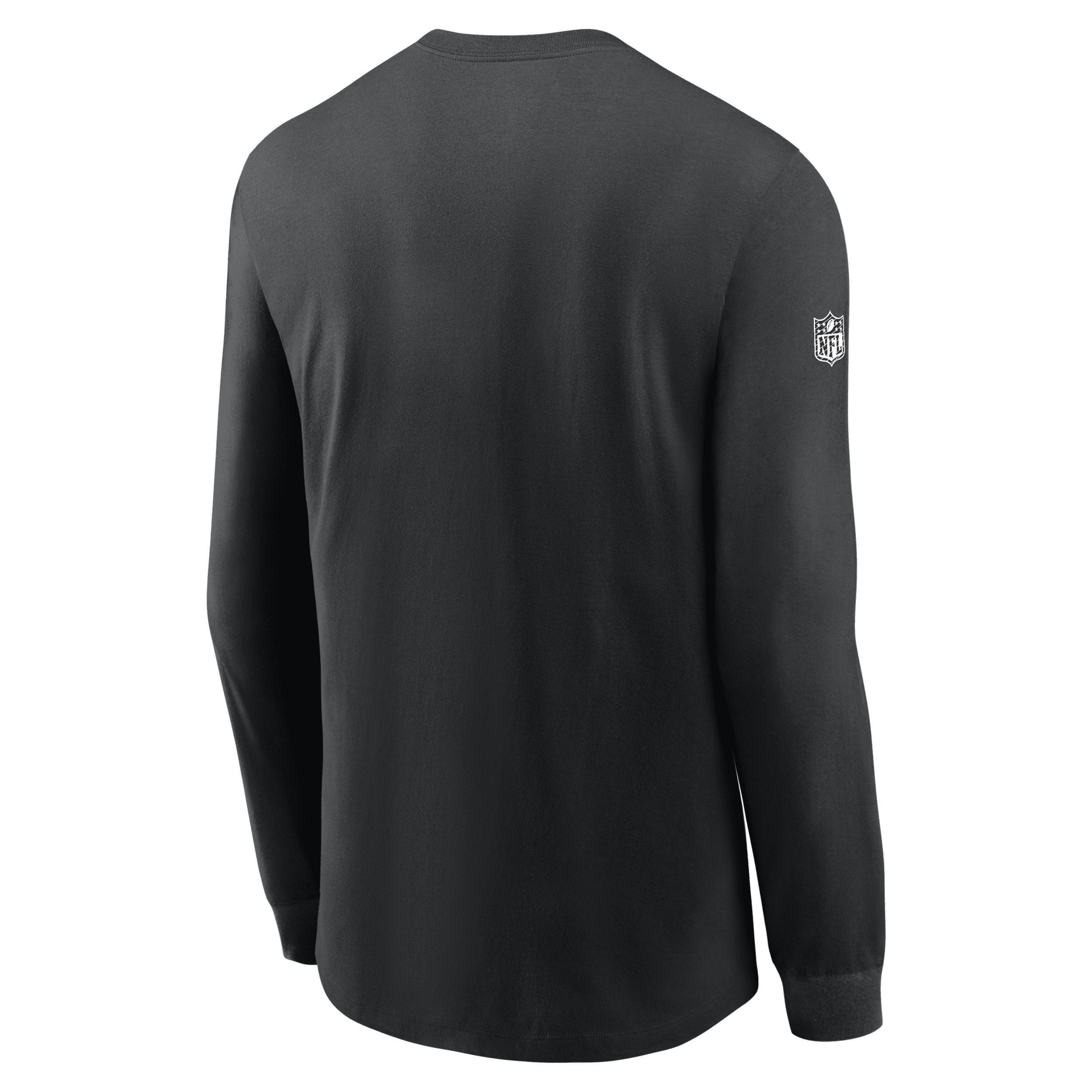 Baltimore Ravens Sideline Team Issue Nike Mens Dri-FIT NFL Long-Sleeve T-Shirt Product Image