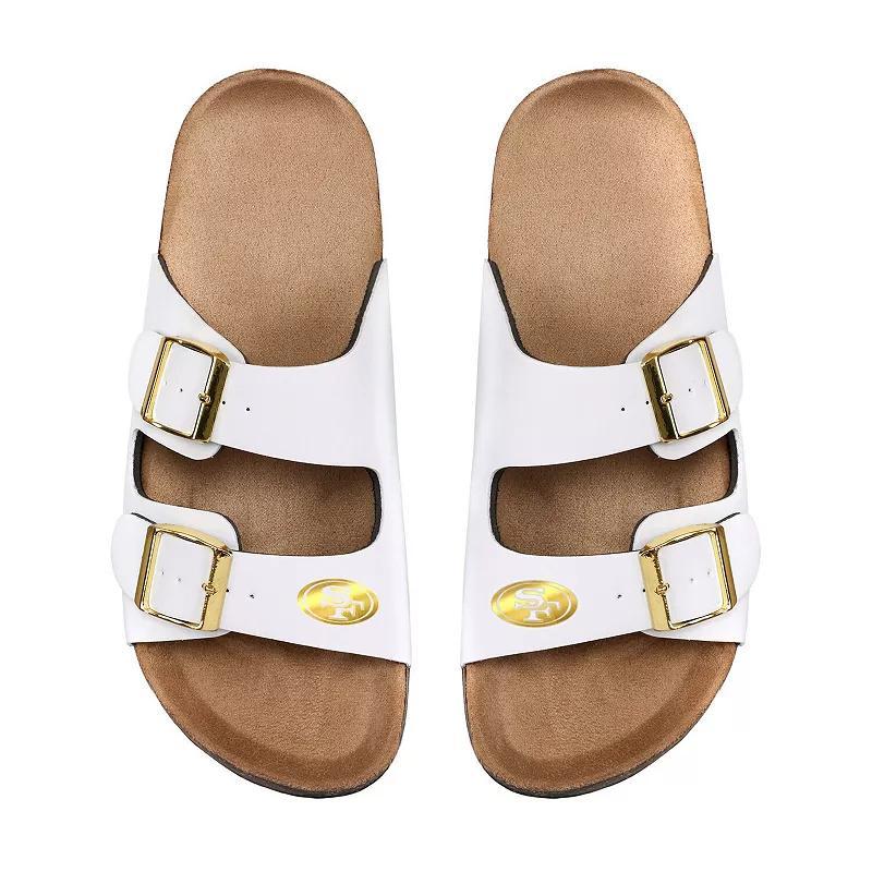 Womens FOCO Los Angeles Lakers Double-Buckle Sandals Product Image