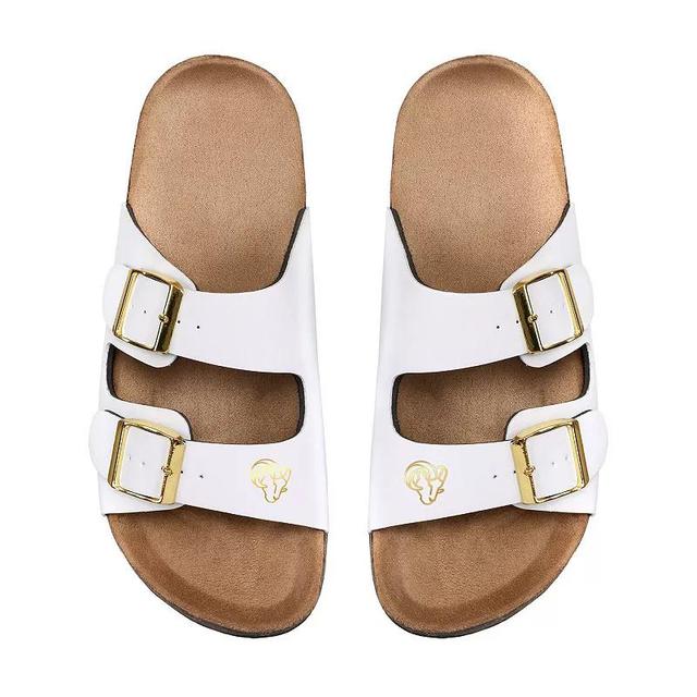 Womens FOCO Pittsburgh Steelers Double-Buckle Sandals Product Image