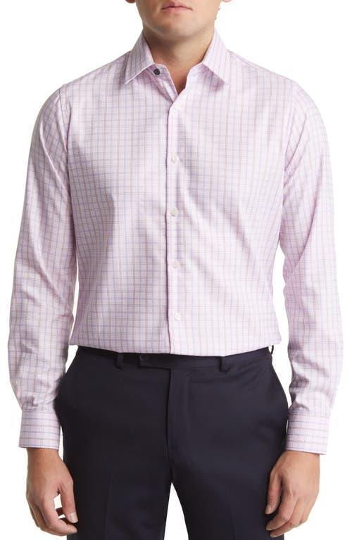 Duchamp Tailored Fit Check Dress Shirt Product Image