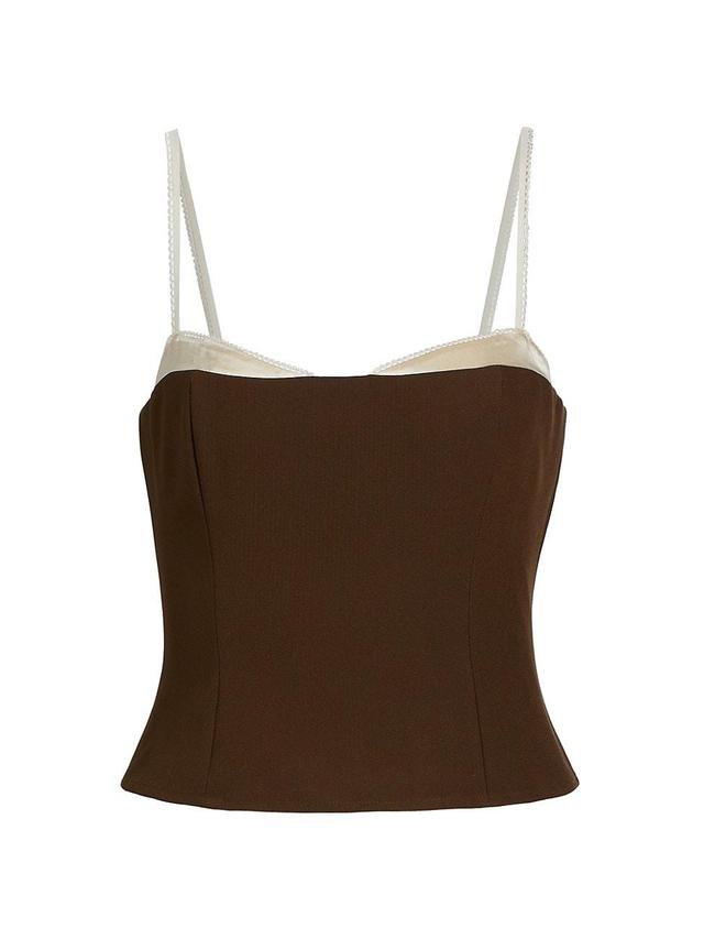 Womens Melanie Layered Crop Top Product Image