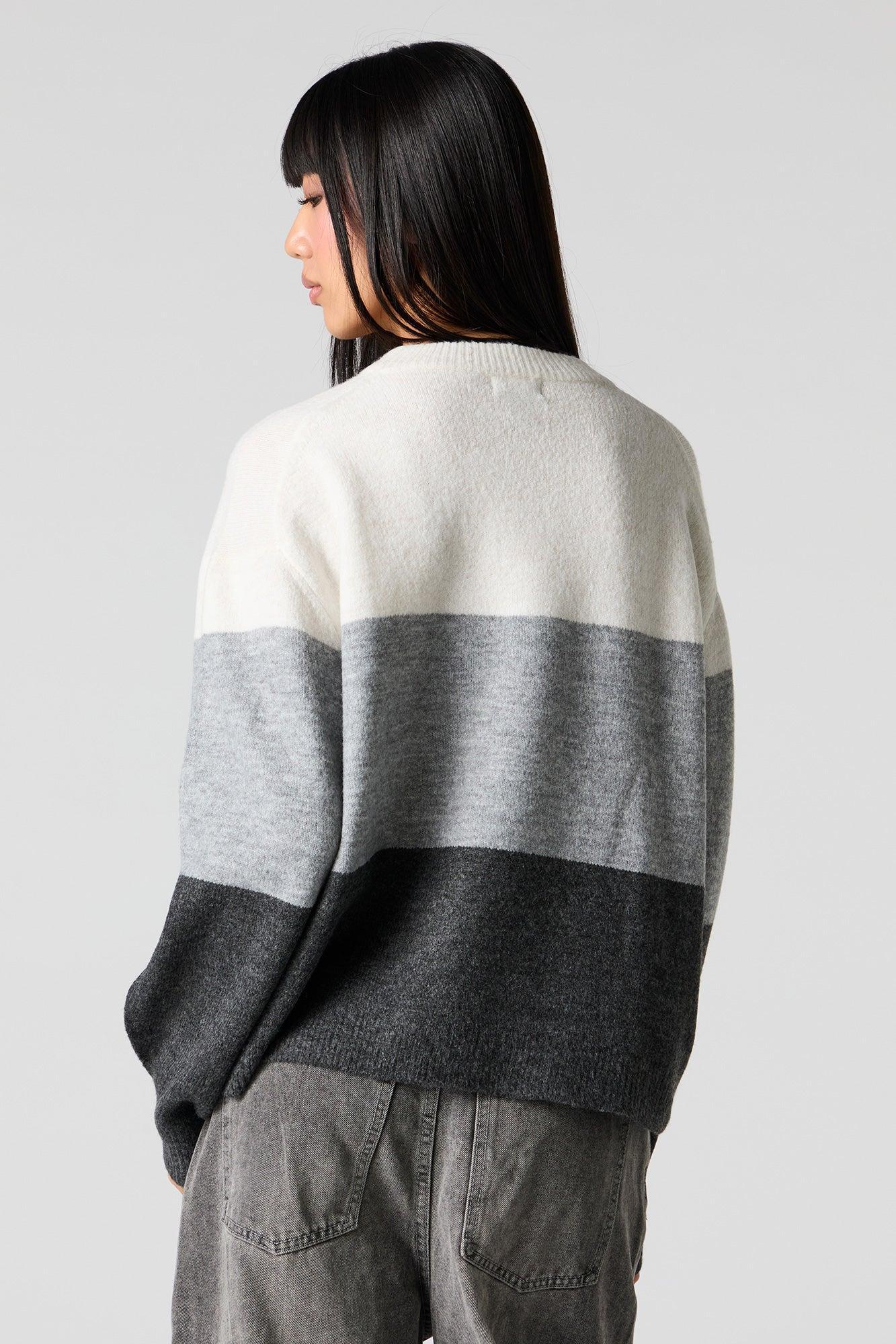 Mossy Knit Colourblock Sweater Female Product Image