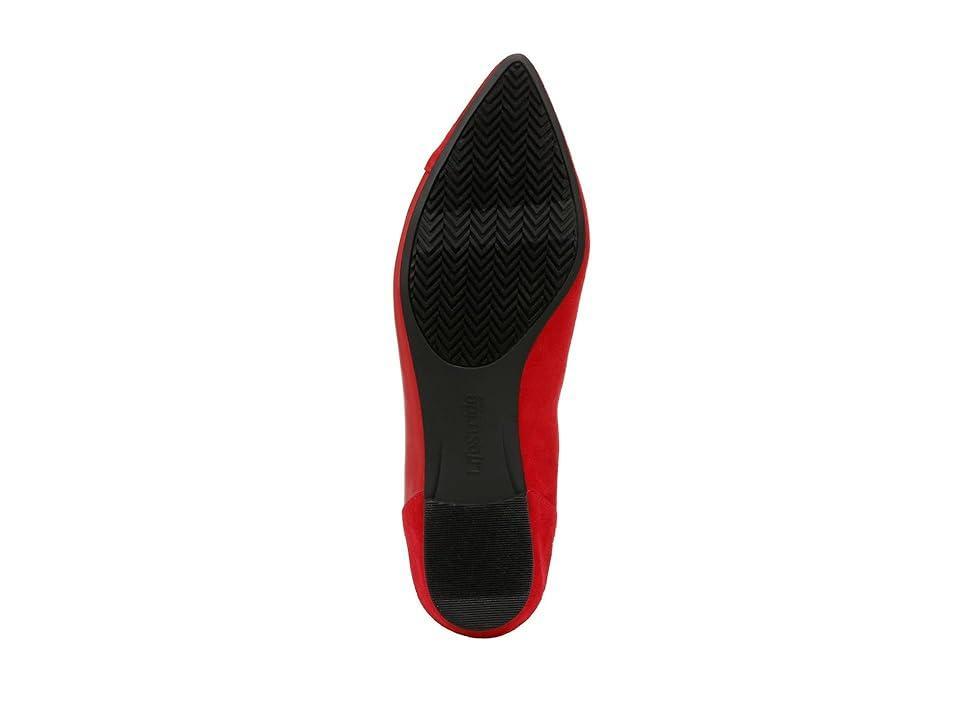 LifeStride Promise Womens Pointed Toe Flats Red Red Product Image