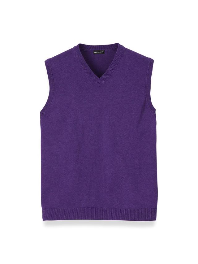 Supima Cotton Vest - Purple Product Image