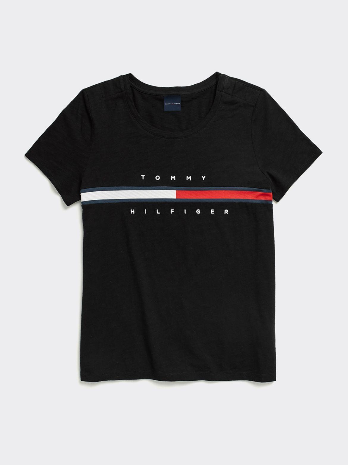 Tommy Hilfiger Women's Stripe Signature T-Shirt Product Image