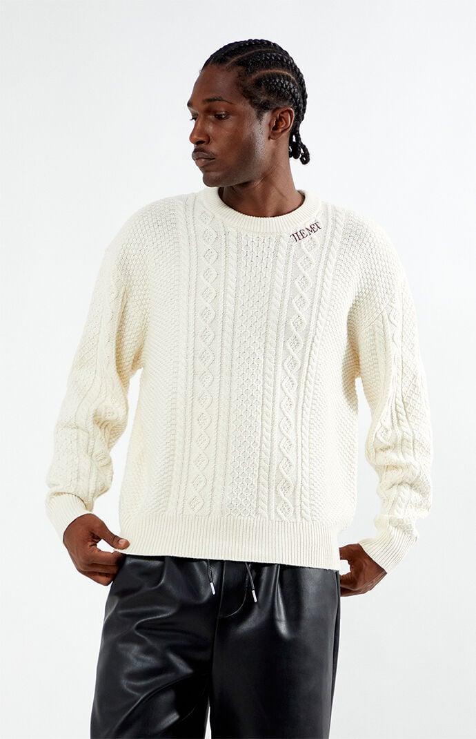 The Met Men's x PacSun Cable Knit Sweater Product Image