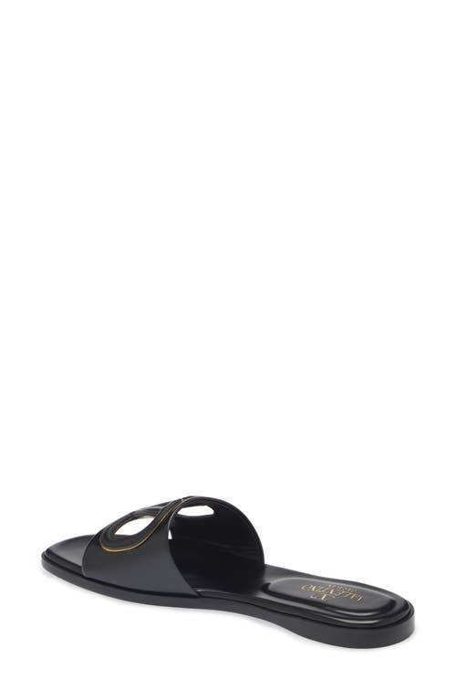 Vlogo Cutout Slide Sandal In Black Product Image