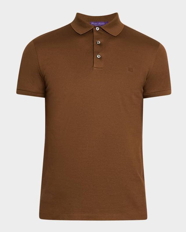 Men's Custom Slim-Fit Pique Polo Shirt Product Image