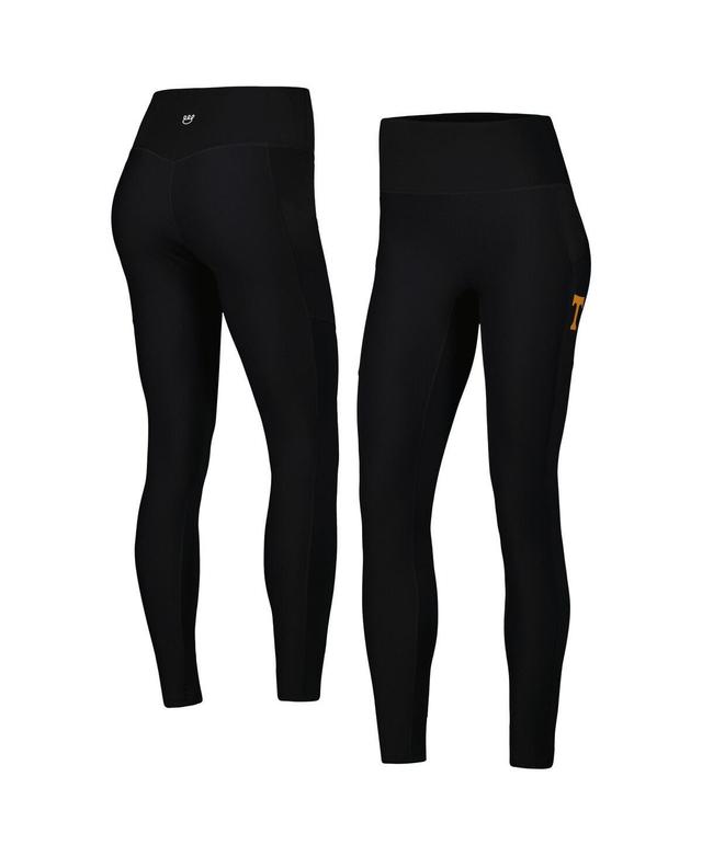 Womens Kadyluxe Black Tennessee Volunteers 7/8 Mixed Media Pocket iLeggings Product Image