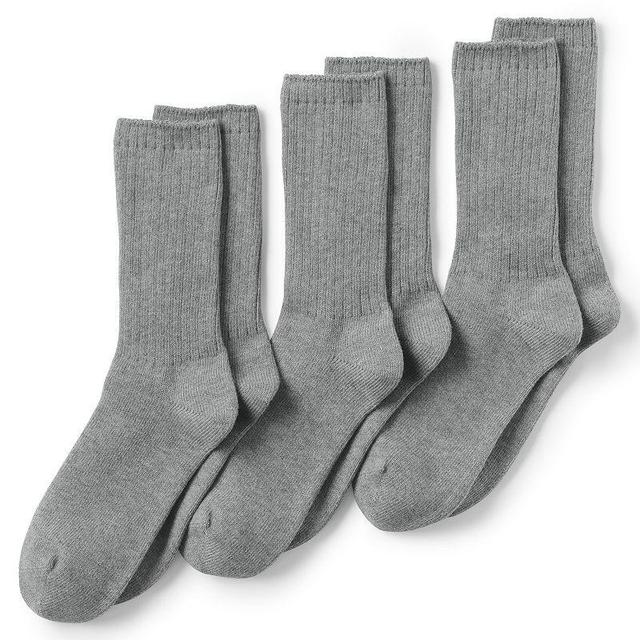 Lands End Mens Crew Socks 3 Pack Product Image