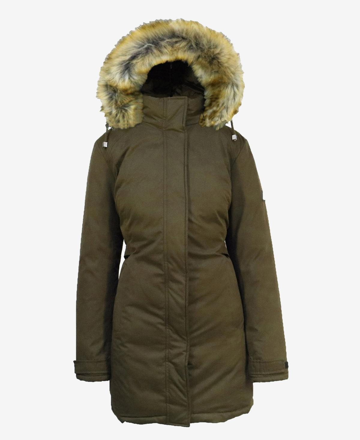 Galaxy By Harvic Womens Heavyweight Parka Jacket with Detachable Hood Product Image