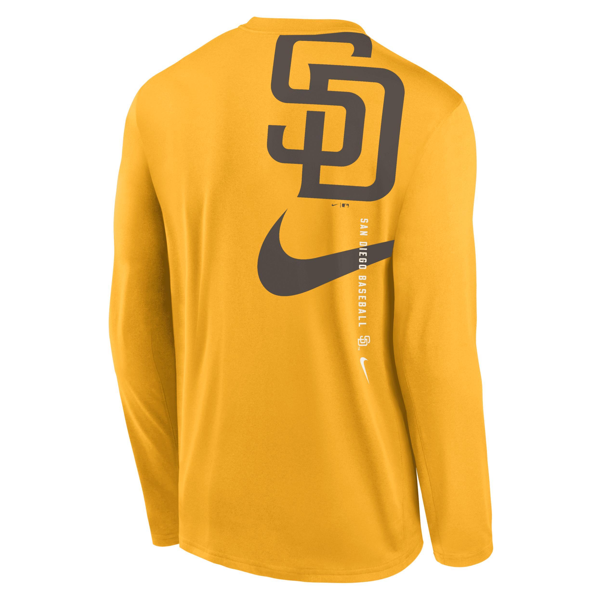 Mens Nike San Diego Padres Large Swoosh Back Legend Performance T-Shirt Product Image