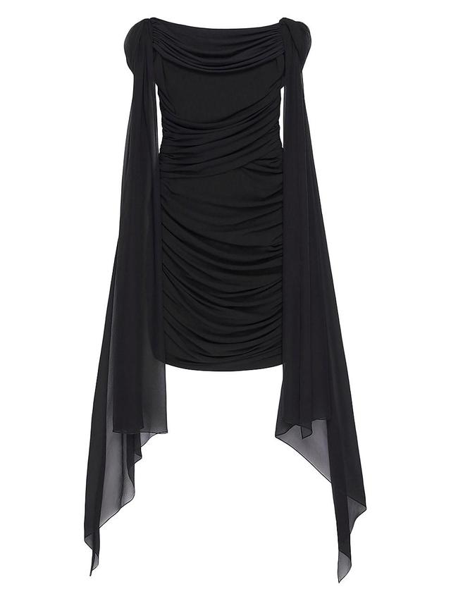 Womens Draped Dress in Jersey Product Image