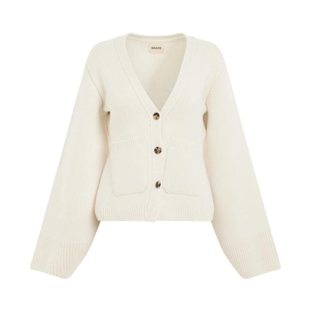 KHAITE Scarlet Cashmere Cardigan In Glaze Product Image