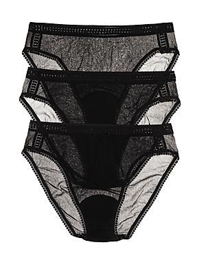 On Gossamer Gossamer Mesh Hip High-Cut Briefs, Set of 3 Product Image