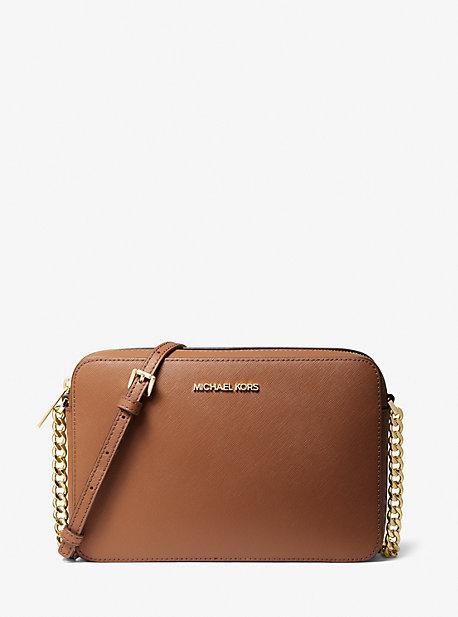 Jet Set Large Saffiano Leather Crossbody Bag Product Image