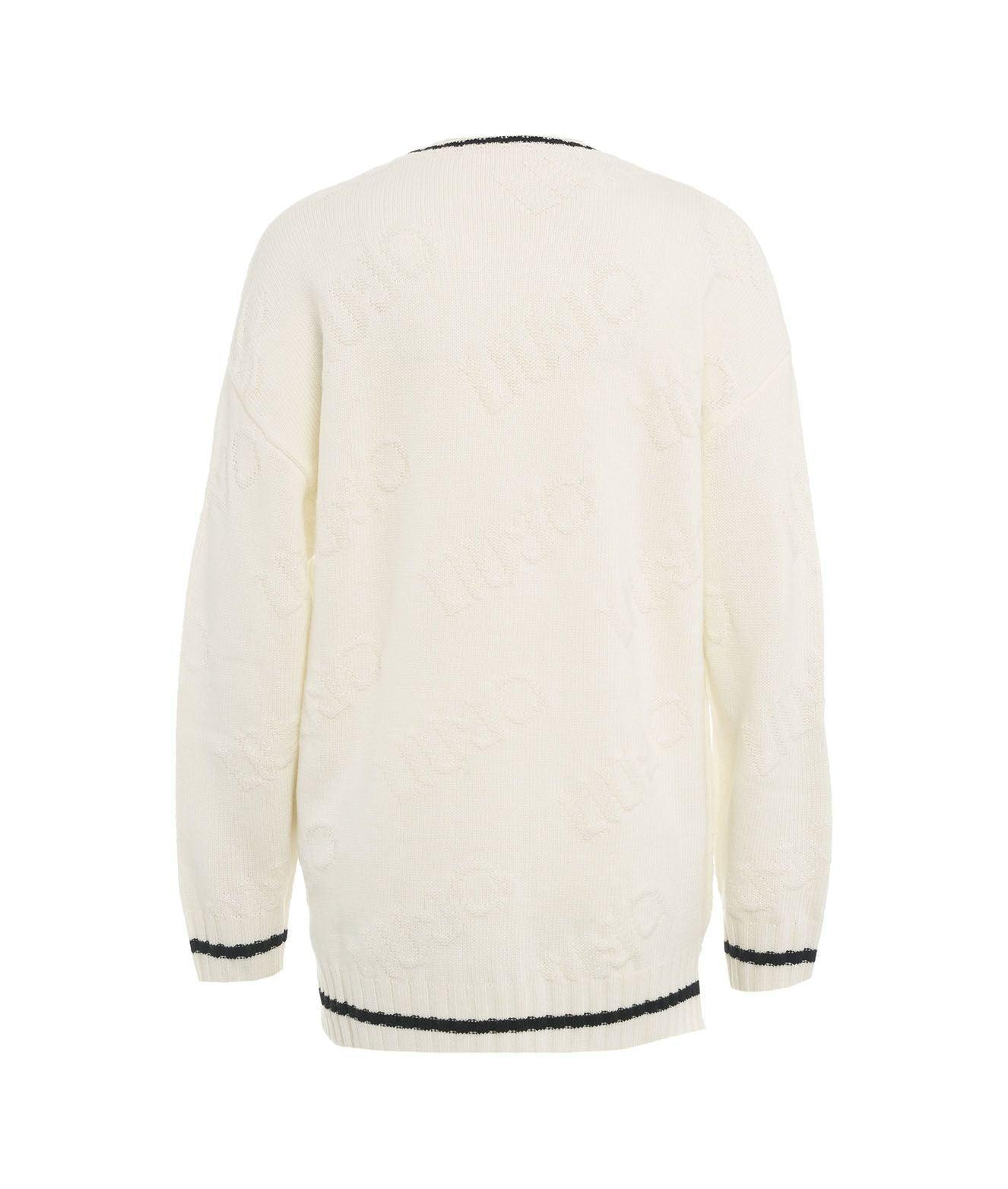 Knit sweater with logo details Product Image