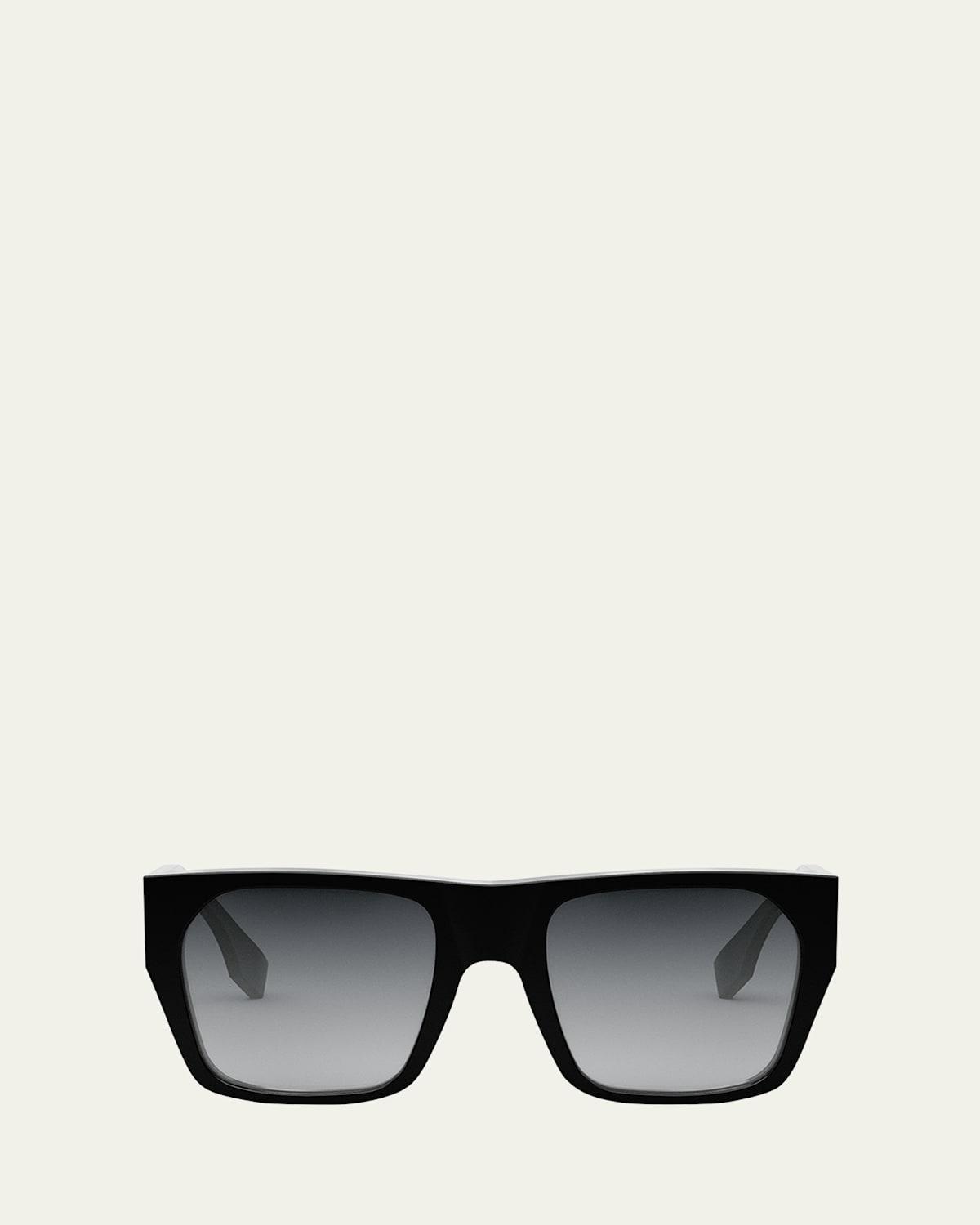 Baguette Acetate Round Sunglasses Product Image