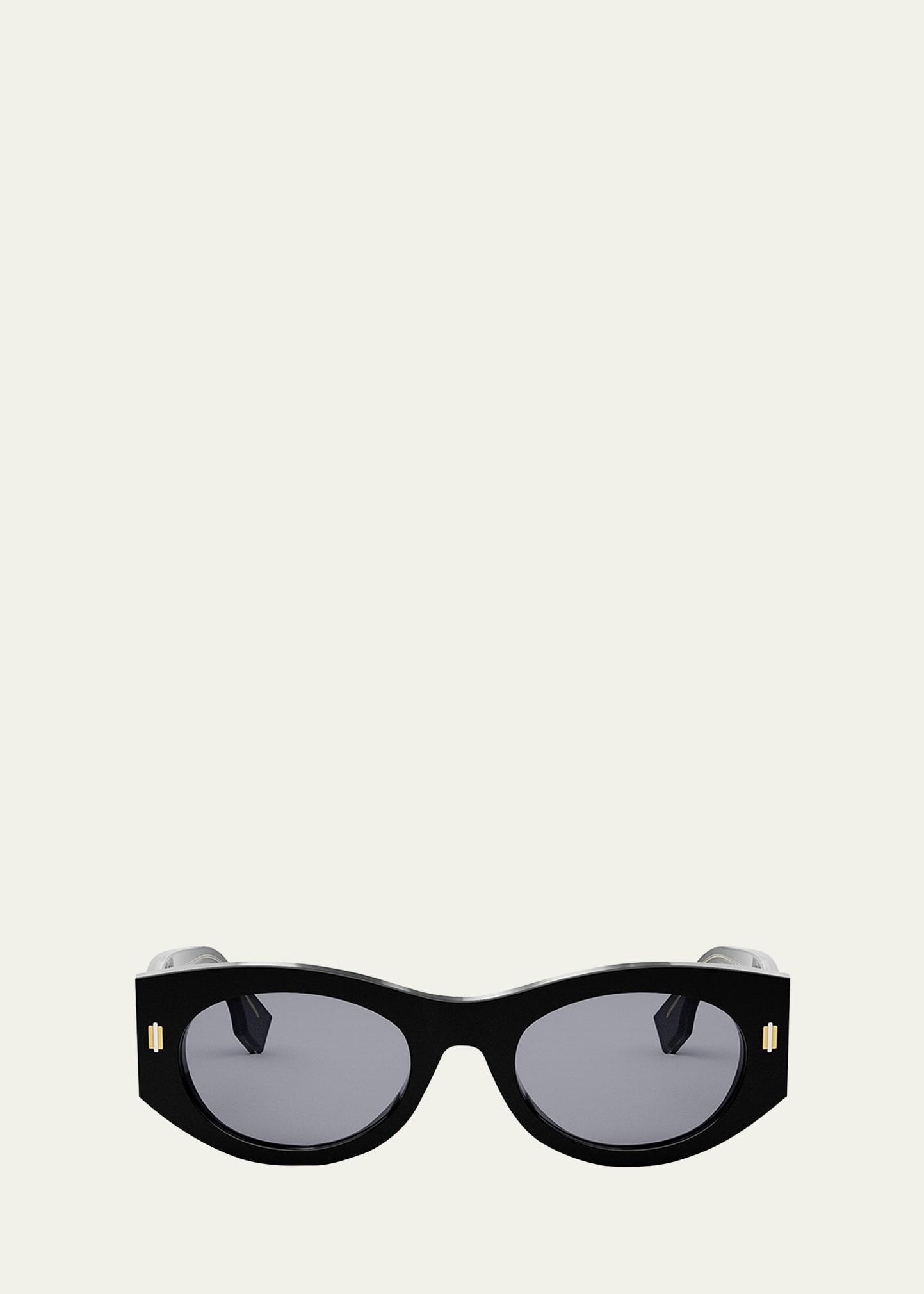 Fendi Roma Acetate Shield Sunglasses Product Image