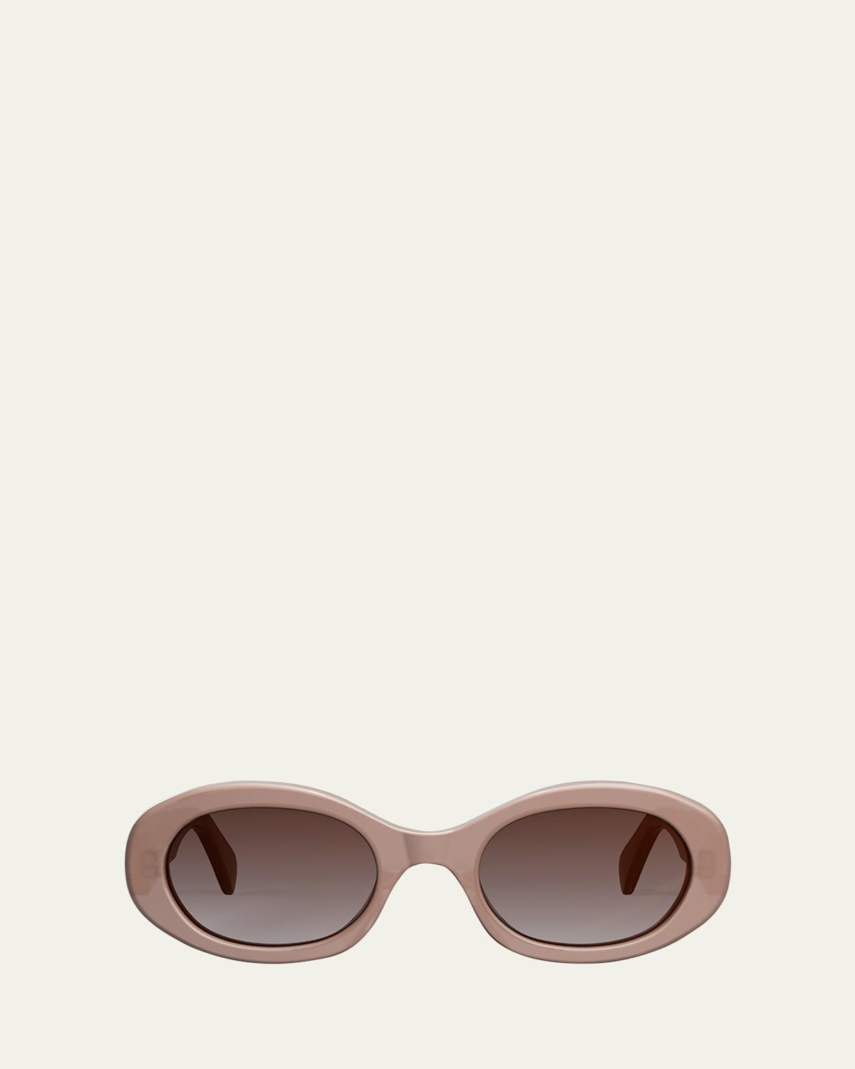 Triomphe Logo Oval Acetate Sunglasses Product Image