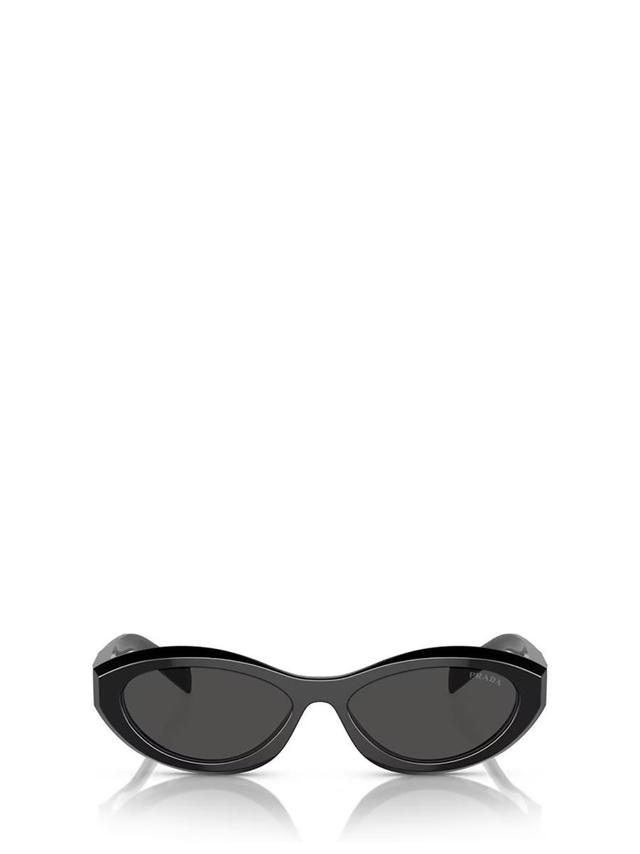 Womens Black Pr 26zs Irregular-frame Branded-arm Acetate Sunglasses Product Image