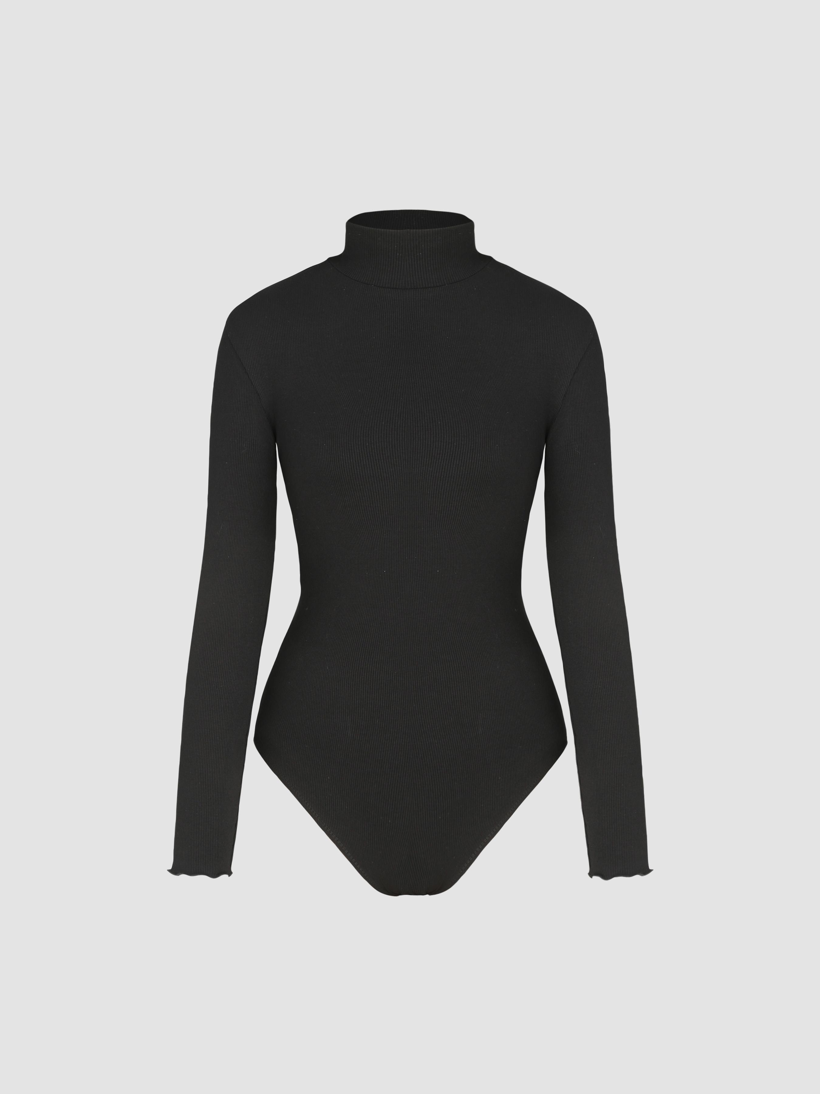 Solid Turtleneck Bodysuit Product Image